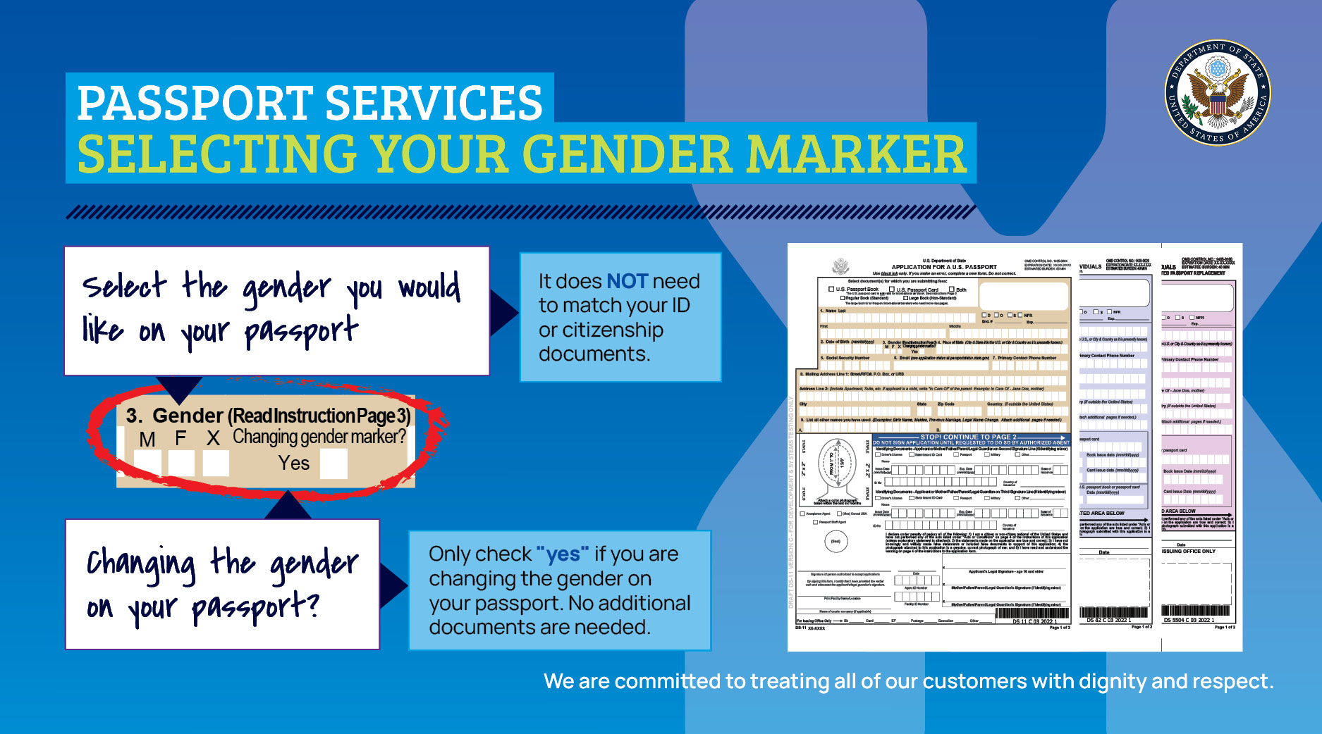 Selecting your Gender Marker