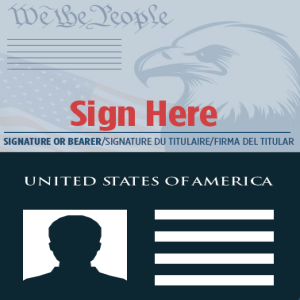 Sign Your Adult Passport